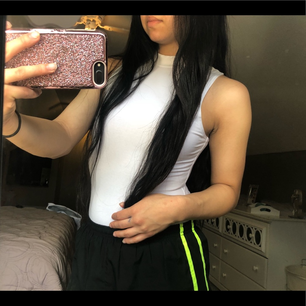 Simple white bodysuit